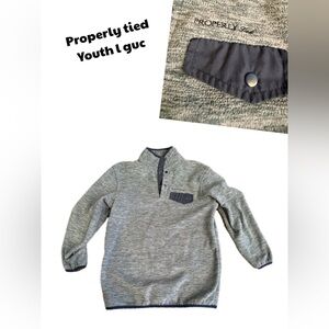 Properly tied boys large pullover